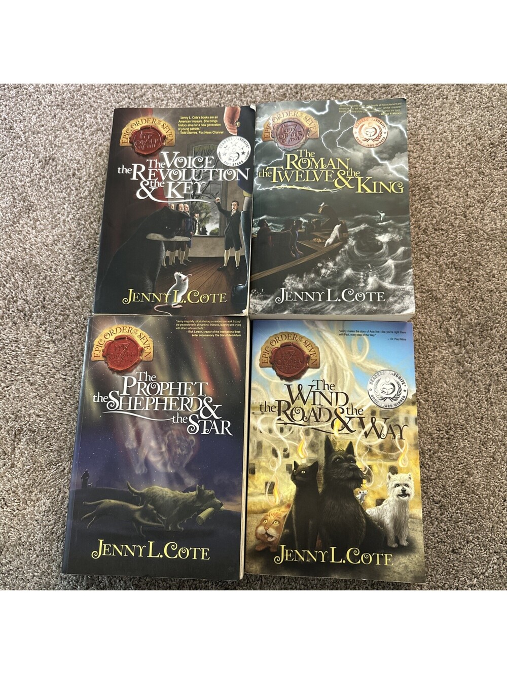 Lot Of 4 Epic Order of the Seven Series & Max Liz Books By Jenny L. Cote VG+